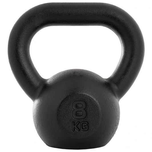 ScSPORTS Kettlebell 8 kg Gietijzer Zwart