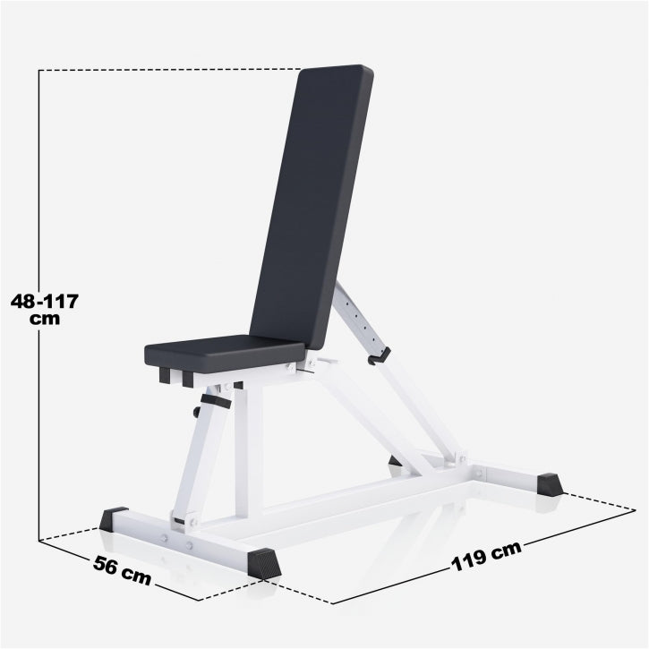 Banc de fitness multifonctionnel blanc