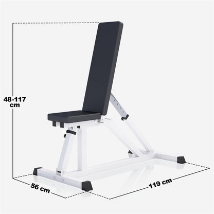 Banc de fitness multifonctionnel blanc