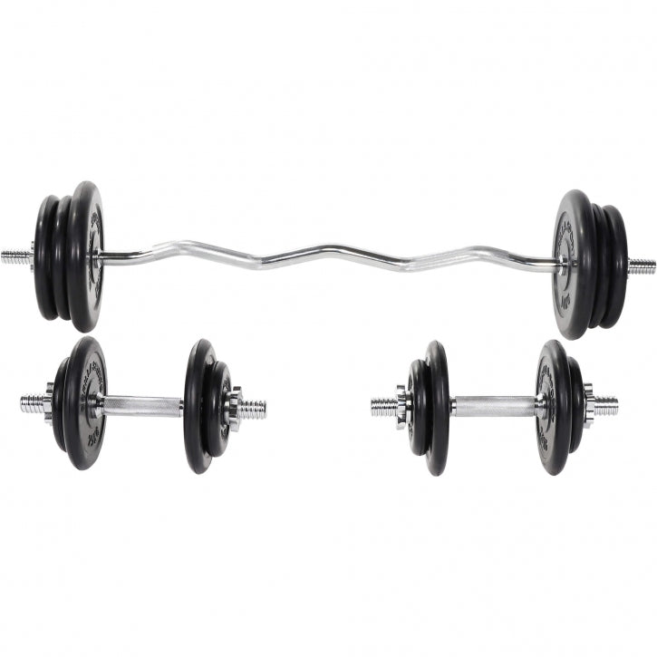 Caoutchouc EZ-Curlset 70 kg - 30 mm