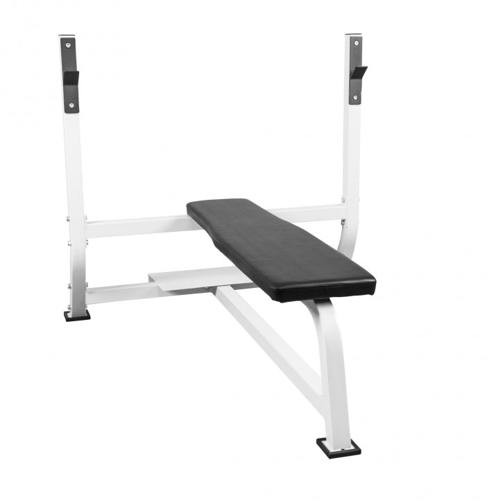 Banc de musculation large blanc