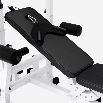 Banc de musculation universel blanc