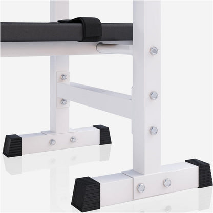 Banc de musculation réglable blanc