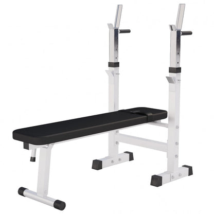 Banc de musculation réglable blanc