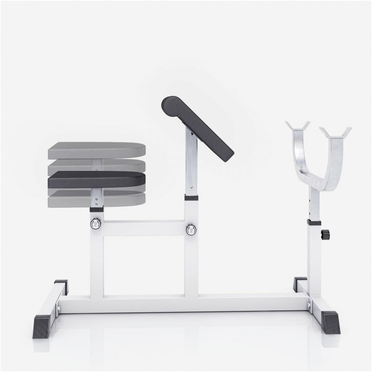 Banc de musculation pour biceps blanc