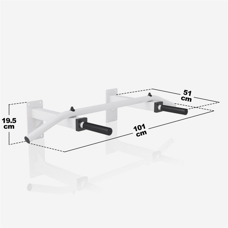 Barre de traction murale blanche