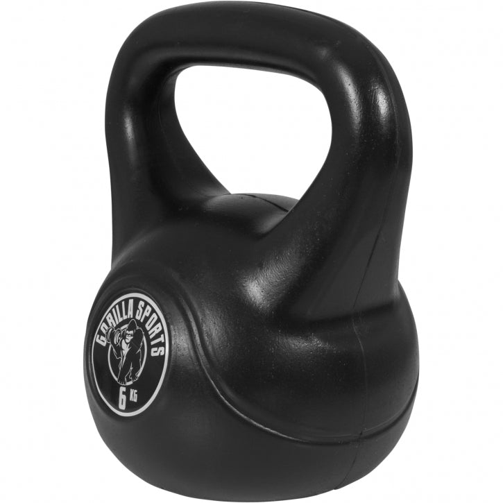 Voordeelset Kettlebells 4, 6 en 8 kg zwart kunststof