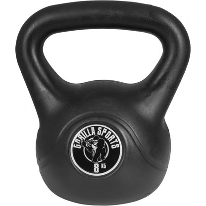 Voordeelset Kettlebells 4, 6 en 8 kg zwart kunststof