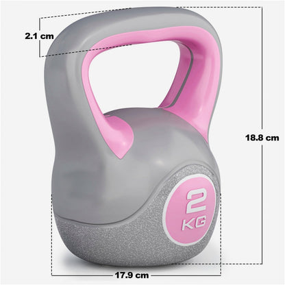 Ensemble Avantage Kettlebells 2, 4 et 6 kg Plastique Trendy