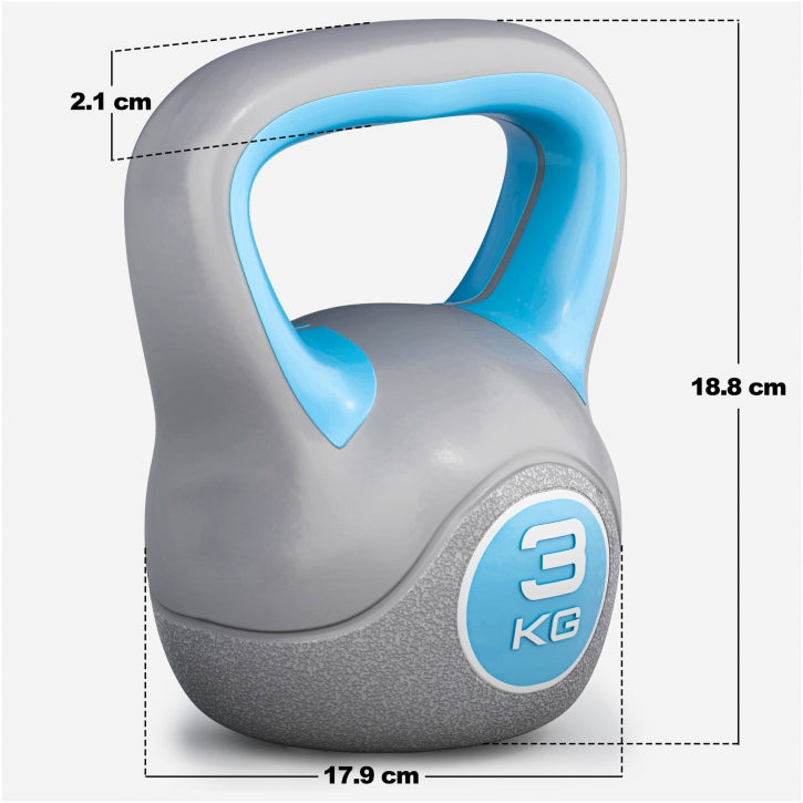 Kettlebell 3 kg Kunststof Trendy