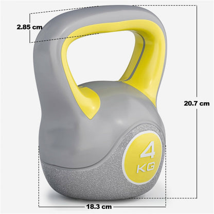 Kettlebell 4 kg Kunststof Trendy