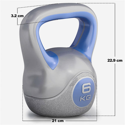 Kettlebell 6 kg Kunststof Trendy