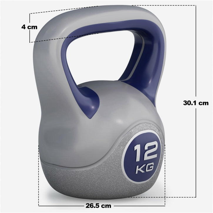 Kettlebell 12 kg Kunststof Trendy