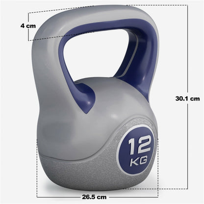 Voordeelset Kettlebells 12 en 16 kg Kunststof Trendy