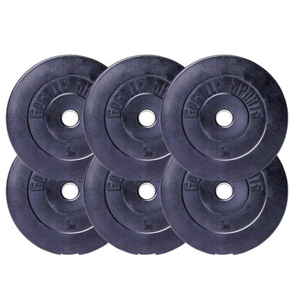 Set d'haltères 38 kg plastique - 30 mm