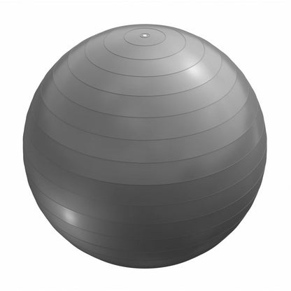 Ballon de fitness gris 55 cm avec pompe