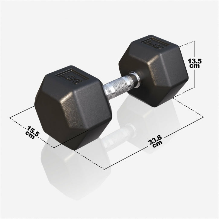 Haltère hexagonale 15 kg