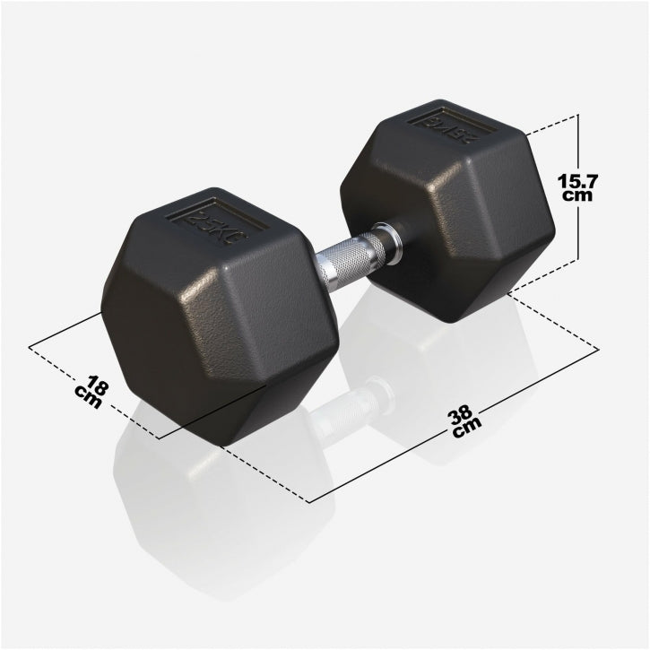 Dumbell hexagon 25 kg