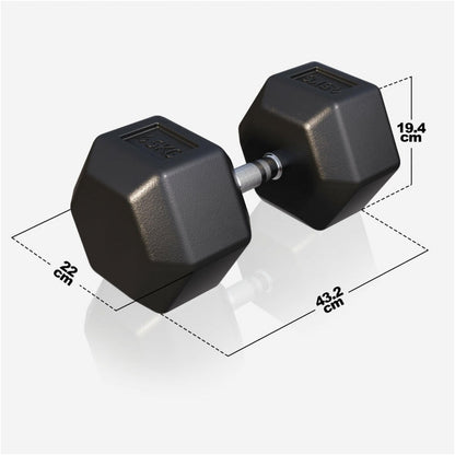 Haltère hexagonale 45 kg