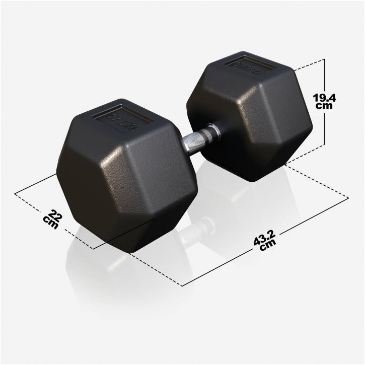 Dumbell hexagon 47,5 kg