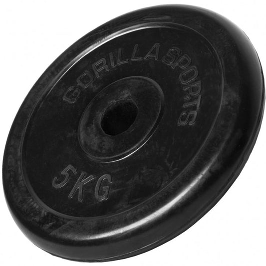 Halterschijf 5 kg Rubber