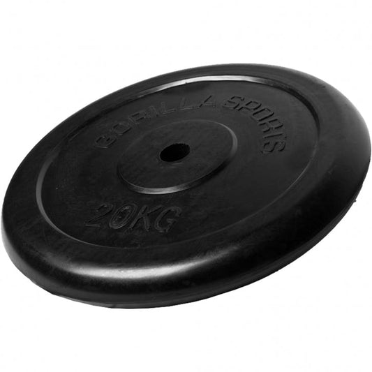 Halterschijf 20 kg Rubber