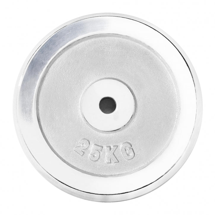 Disque de poids 25 kg Chromé