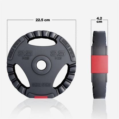 Disque de poids 2,5 kg Gripper Plastique - 30/31 mm 