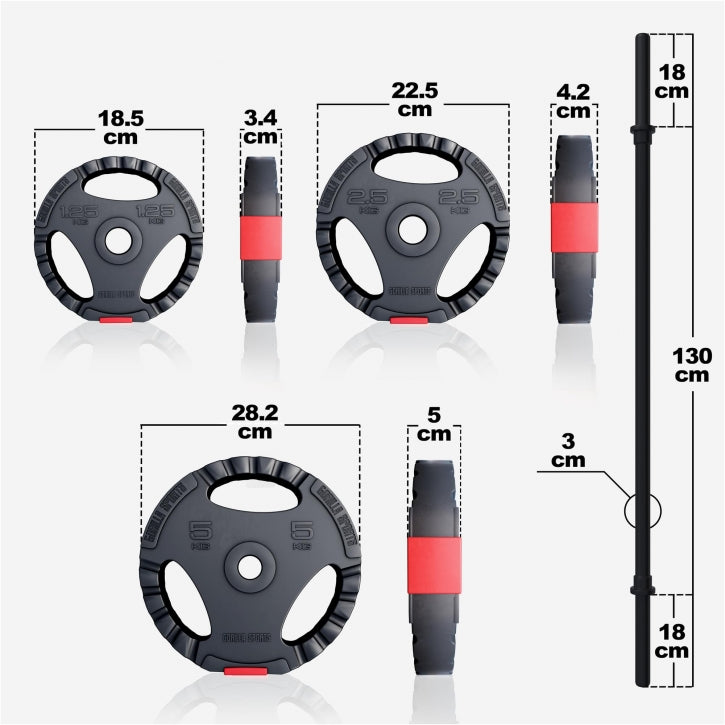 Ensemble d'haltères aérobic 20 kg