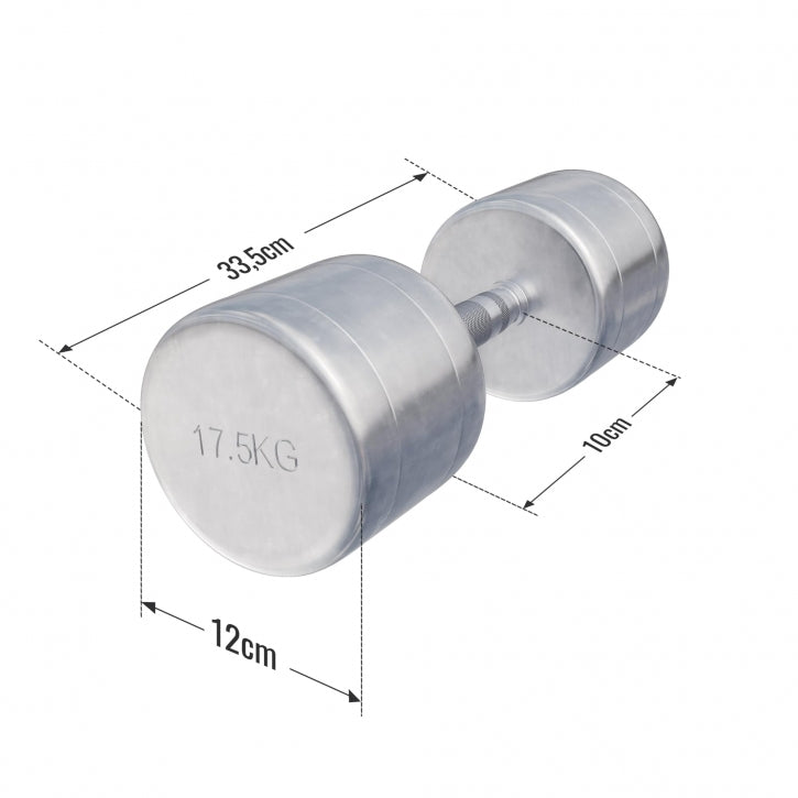 Dumbell 17,5 kg (1 x 17,5 kg) Chroom