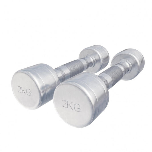 Dumbellset 4 kg (2 x 2 kg) Chroom