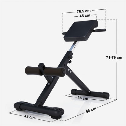 Inklapbare Buik- en Rugtrainer Zwart