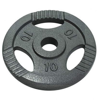 Disque de poids 10 kg Gripper Fonte Argent - 50/51 mm