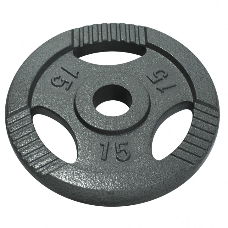 Disque de poids 15 kg Gripper Fonte Argent - 50/51 mm