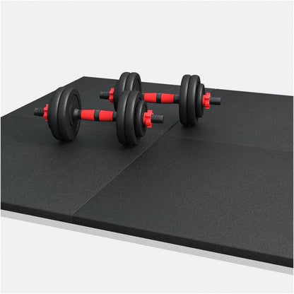 Vloer Beschermingsmatten Rubber 50 x 50 cm 4-delig