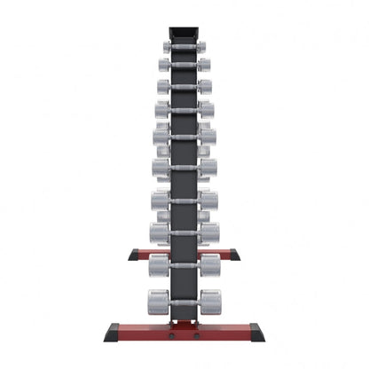 Dumbell standaard met 110 kg Chrome dumbells