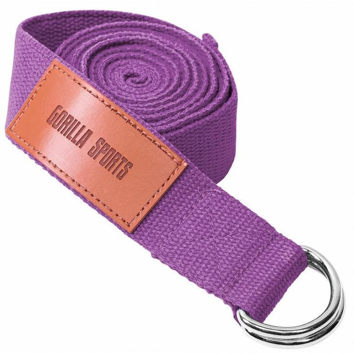 Yoga riem 260 x 3,8 cm Paars