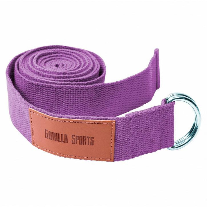 Yoga riem 260 x 3,8 cm Paars