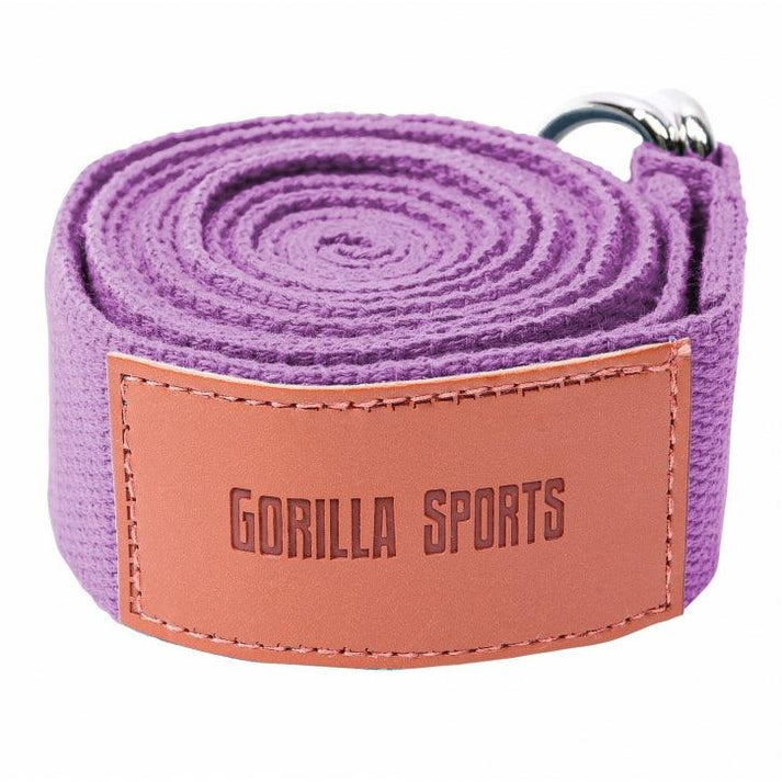 Yoga riem 260 x 3,8 cm Paars