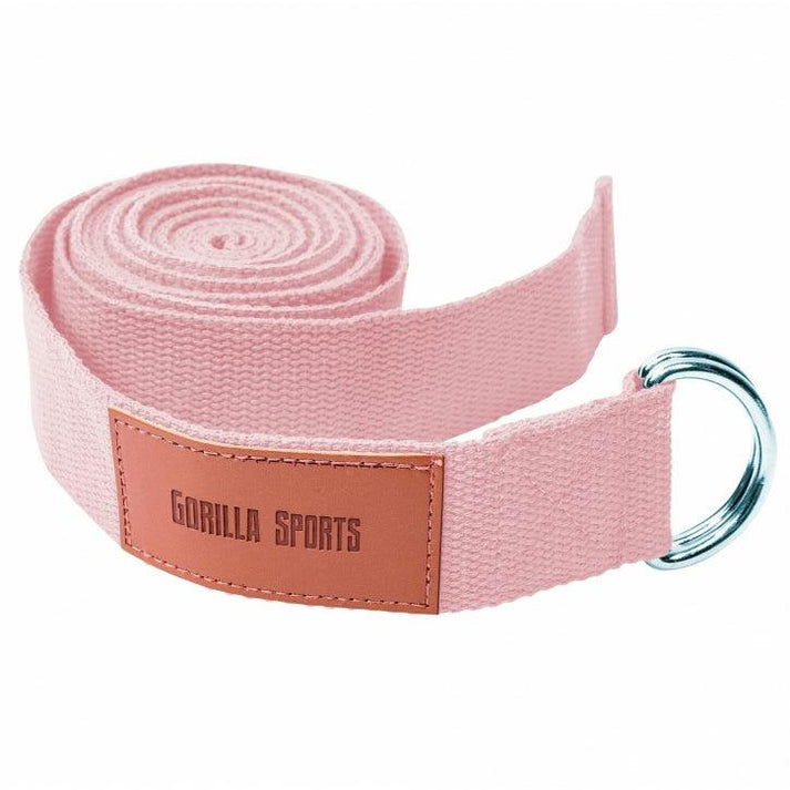 Yoga riem 260 x 3,8 cm Roze