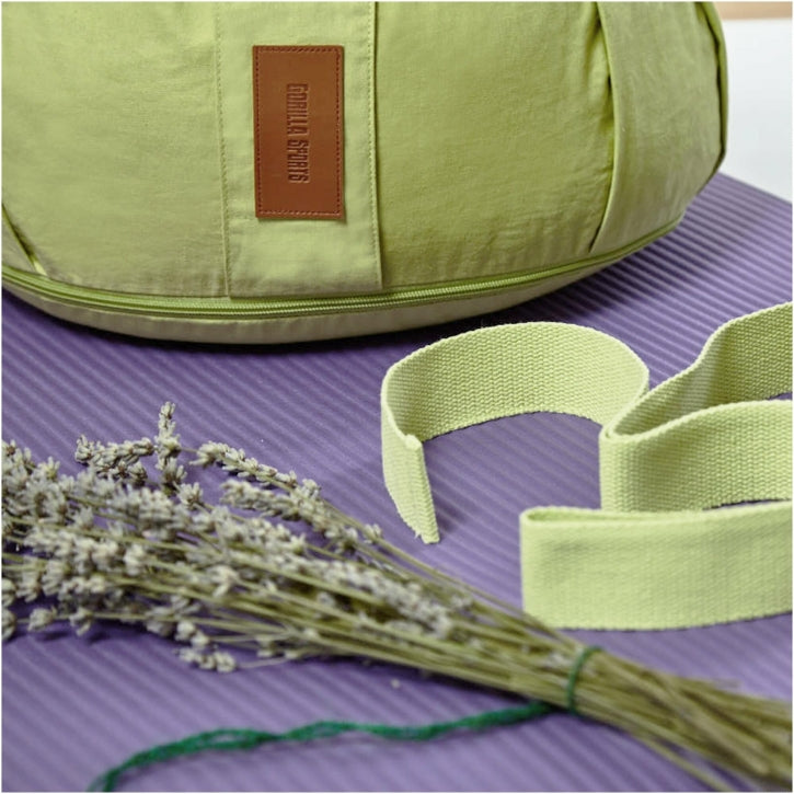 Coussin de yoga vert