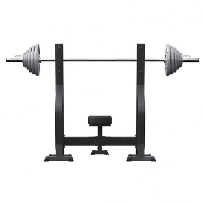 Banc de musculation plat avec barre olympique de 130 kg