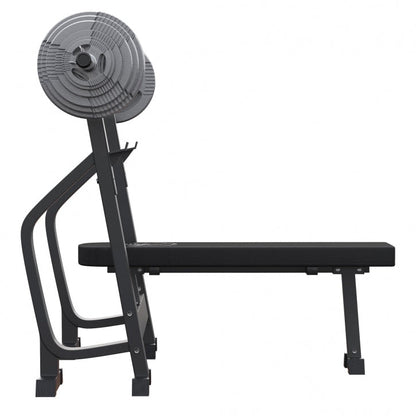 Banc de musculation plat avec barre olympique de 130 kg