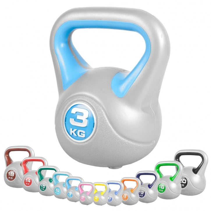 Ensemble Avantage kettlebells 113 kg avec support