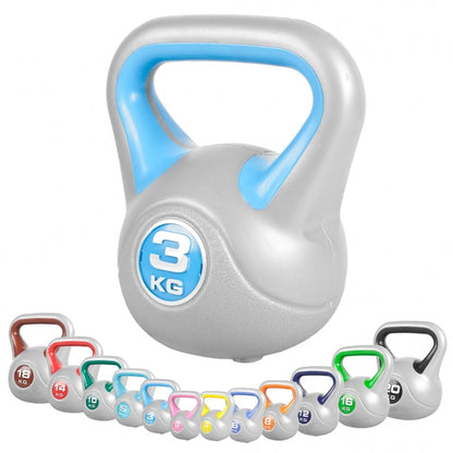 Ensemble Avantage kettlebells 113 kg avec support