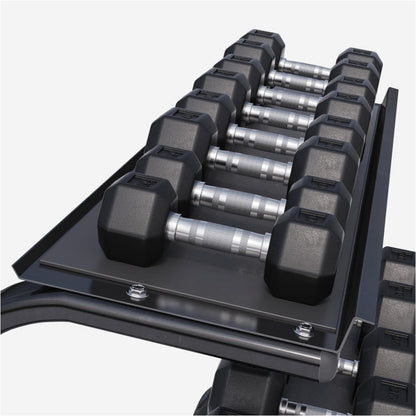 Dumbell standaard met 237 kg Hexagon dumbells