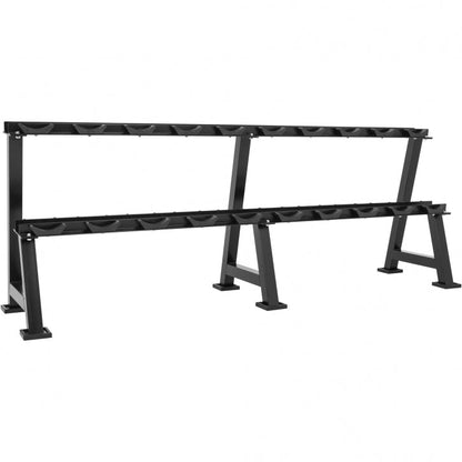 Professioneel dumbell rack met 325 kg dumbells