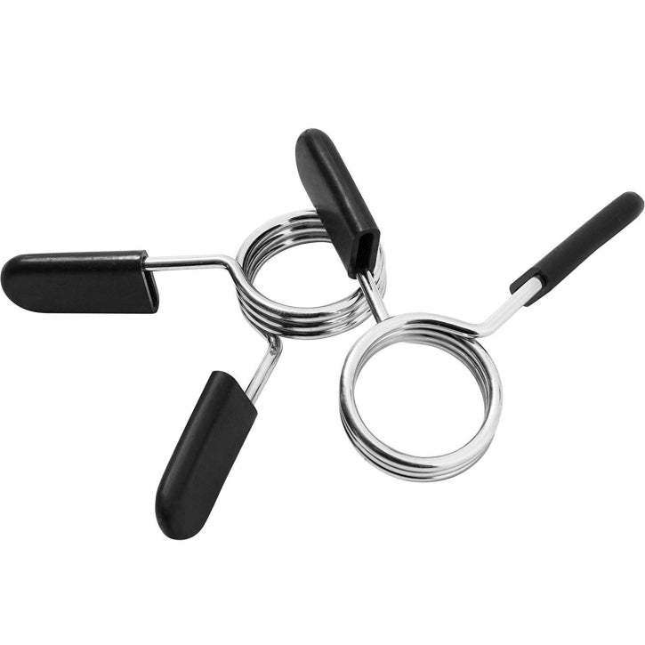 Pack économique barre EZ-curl avec barres d'haltères - Verrouillage à ressort 30 mm