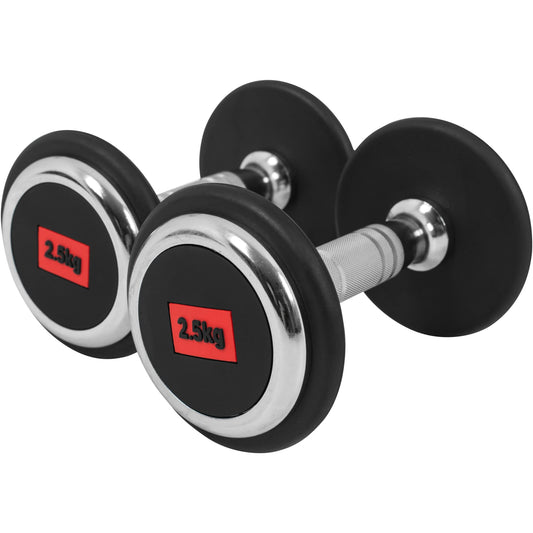 Professionele dumbellset 5 kg - 2 x 2,5 kg