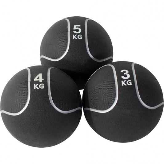 Medicine ball set 12 kg zwart